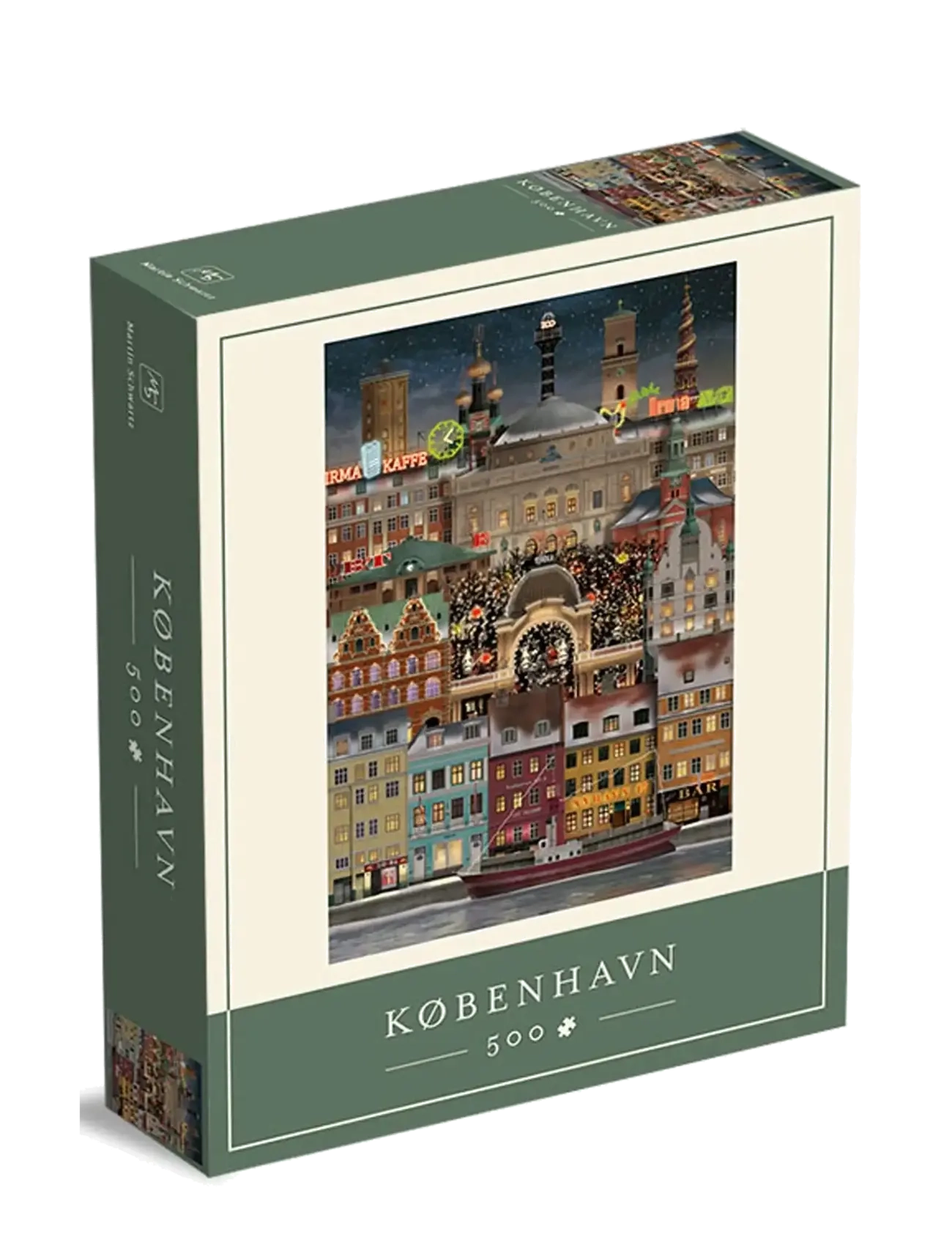 Martin Schwartz København Jigsaw puzzle (500 pieces) - Pelit & palapelit - GREEN / khaki/green