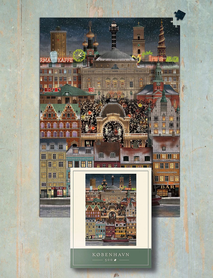 Martin Schwartz - København Jigsaw puzzle (500 pieces) - valentinstaggeschenke - green - 0
