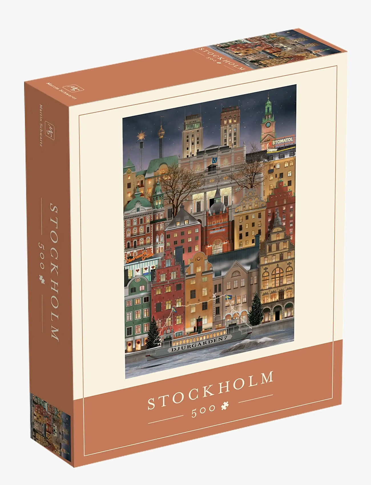 Martin Schwartz - Stockholm Jigsaw puzzle (500 pieces) - spiele & puzzles - multicolor - 1