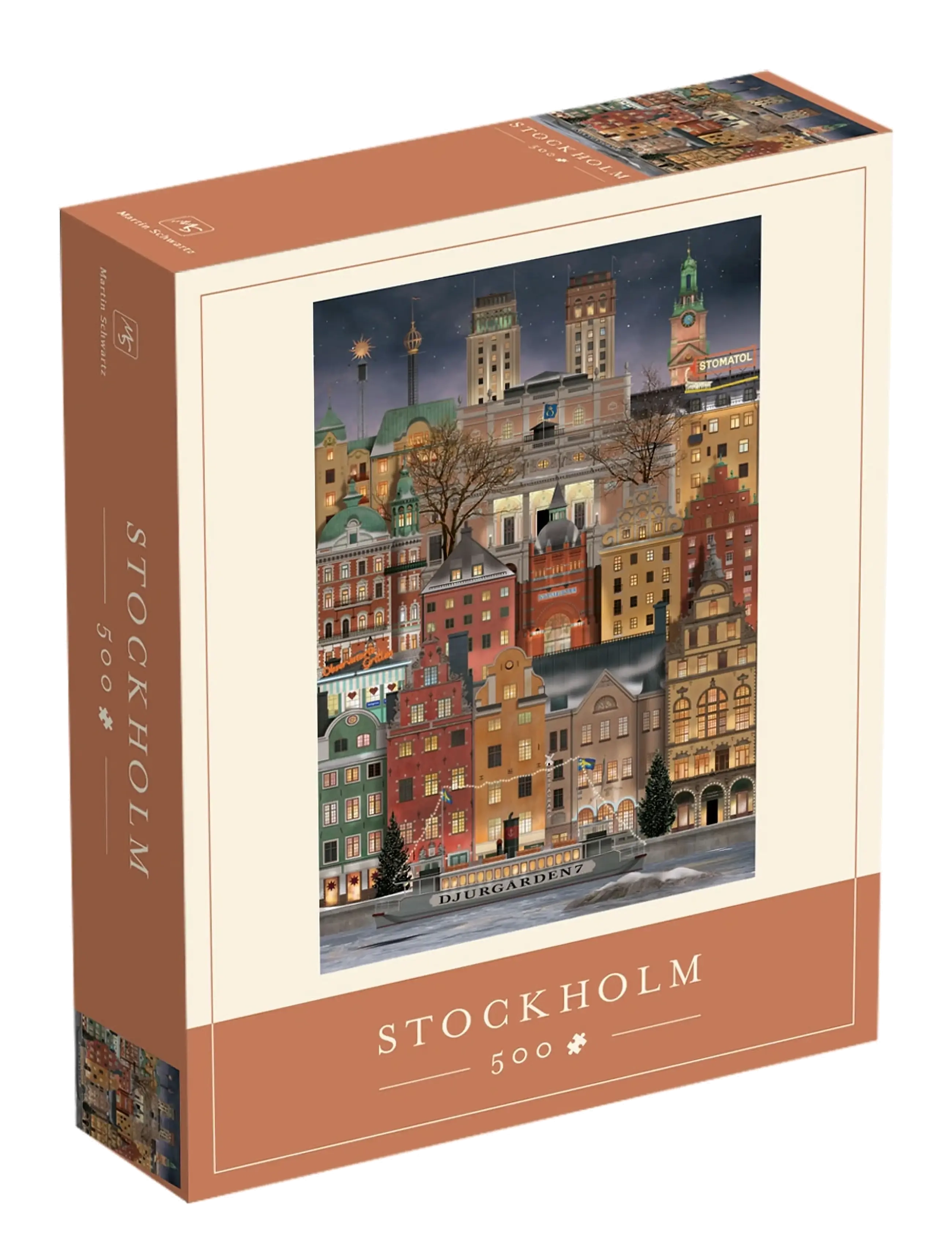 Martin Schwartz Stockholm Jigsaw puzzle (500 pieces) - Under 300 kr - MULTICOLOR / beige