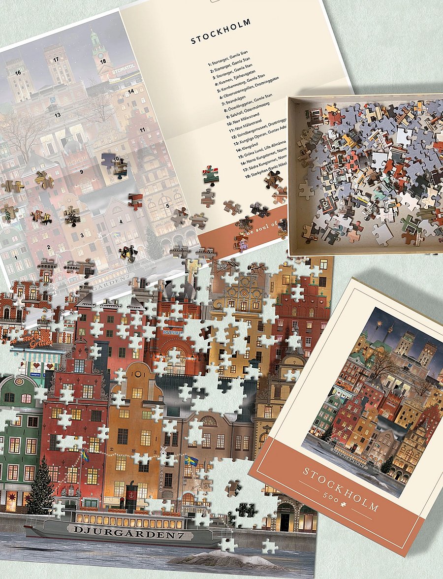 Martin Schwartz - Stockholm Jigsaw puzzle (500 pieces) - spiele & puzzles - multicolor - 2