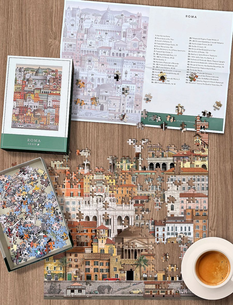 Martin Schwartz - Rome Jigsaw puzzle (1000 pieces) - spiele & puzzles - multicolor - 3