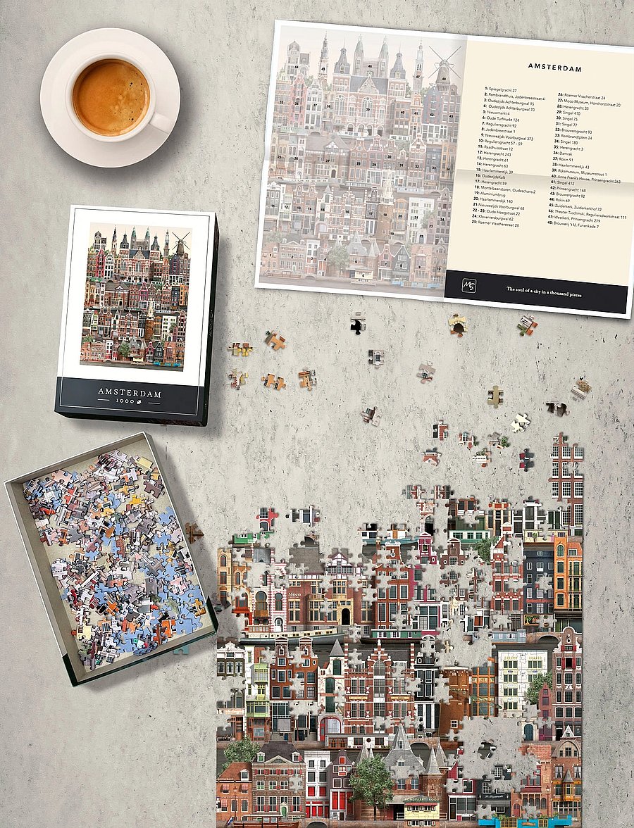 Martin Schwartz - Amsterdam Jigsaw puzzle (1000 pieces) - spiele & puzzles - multicolor - 2