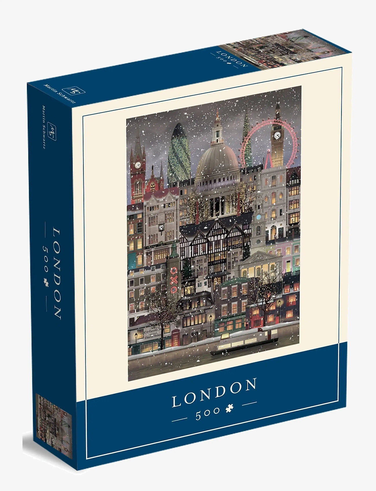 Martin Schwartz London Jigsaw puzzle (500 pieces) - Spiele & Puzzles - MULTICOLOR / navy