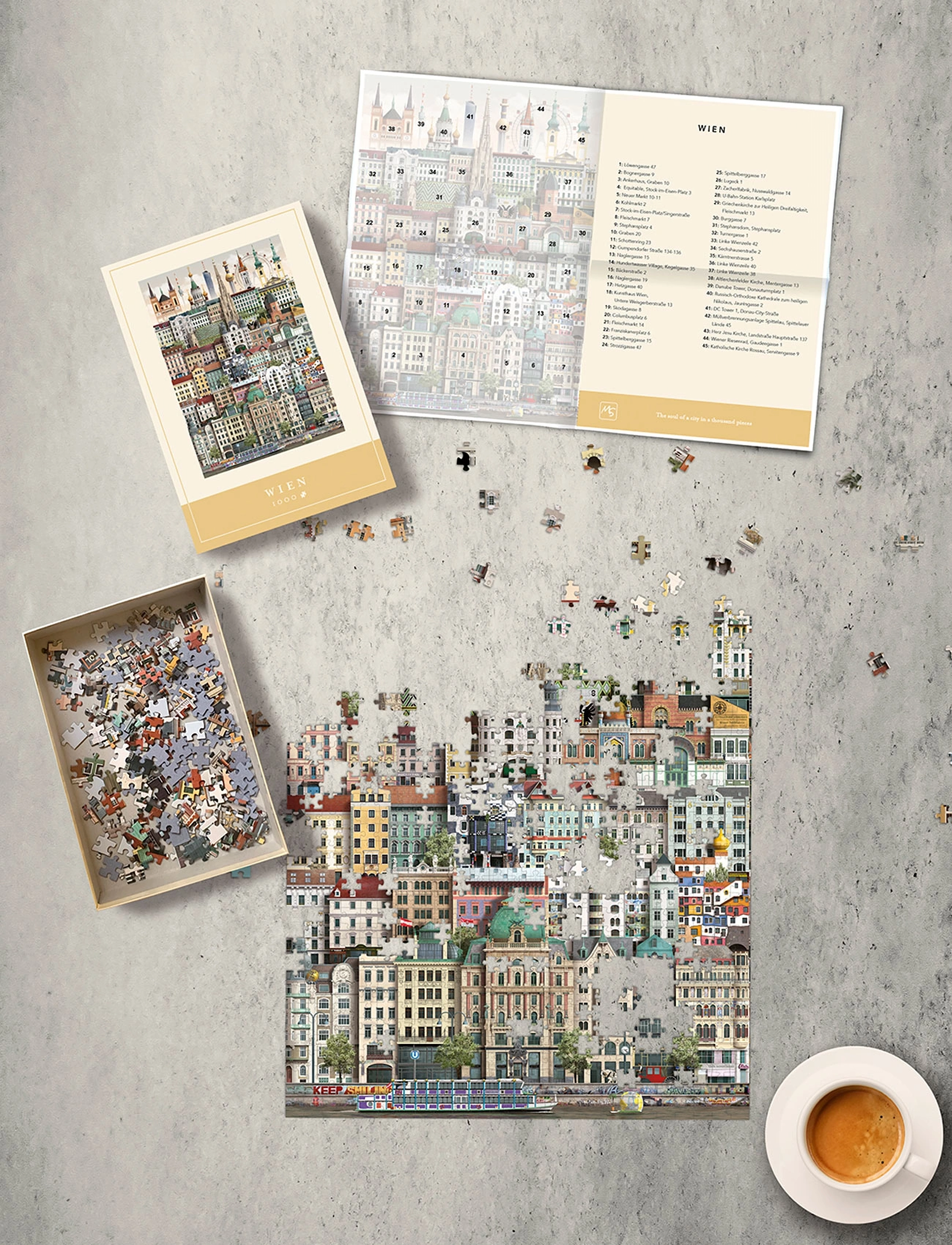 Martin Schwartz - Vienna Jigsaw puzzle (1000 pieces) - spel & pussel - multicolor - 2