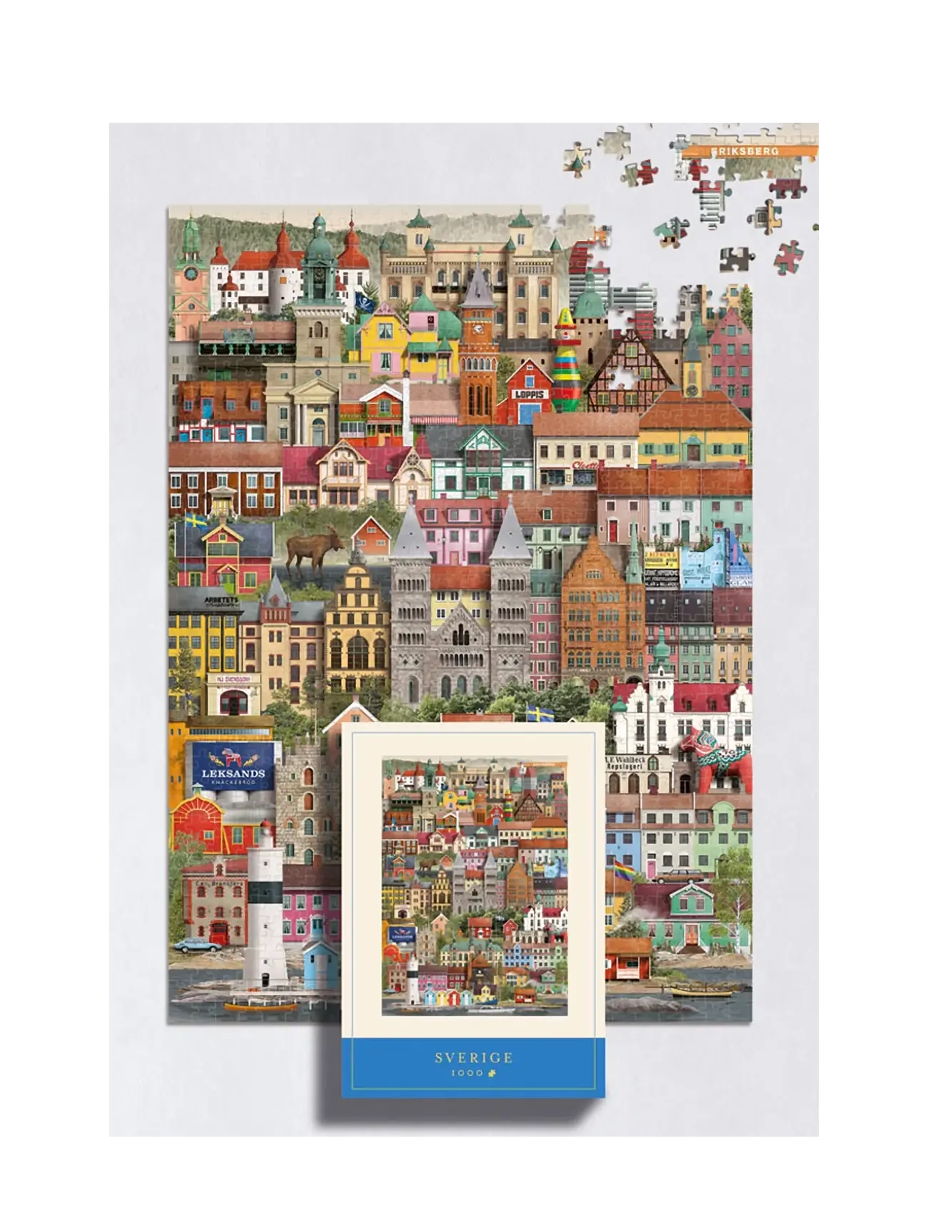 Martin Schwartz - Sverige Jigsaw puzzle (1000 pieces) - mängud ja pusled - multicolor - 1