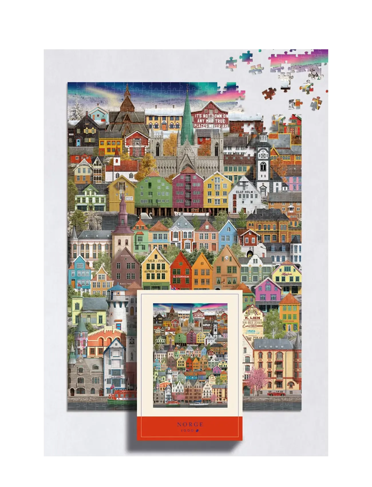 Martin Schwartz - Norge Jigsaw puzzle (1000 pieces) - mängud ja pusled - multicolor - 1