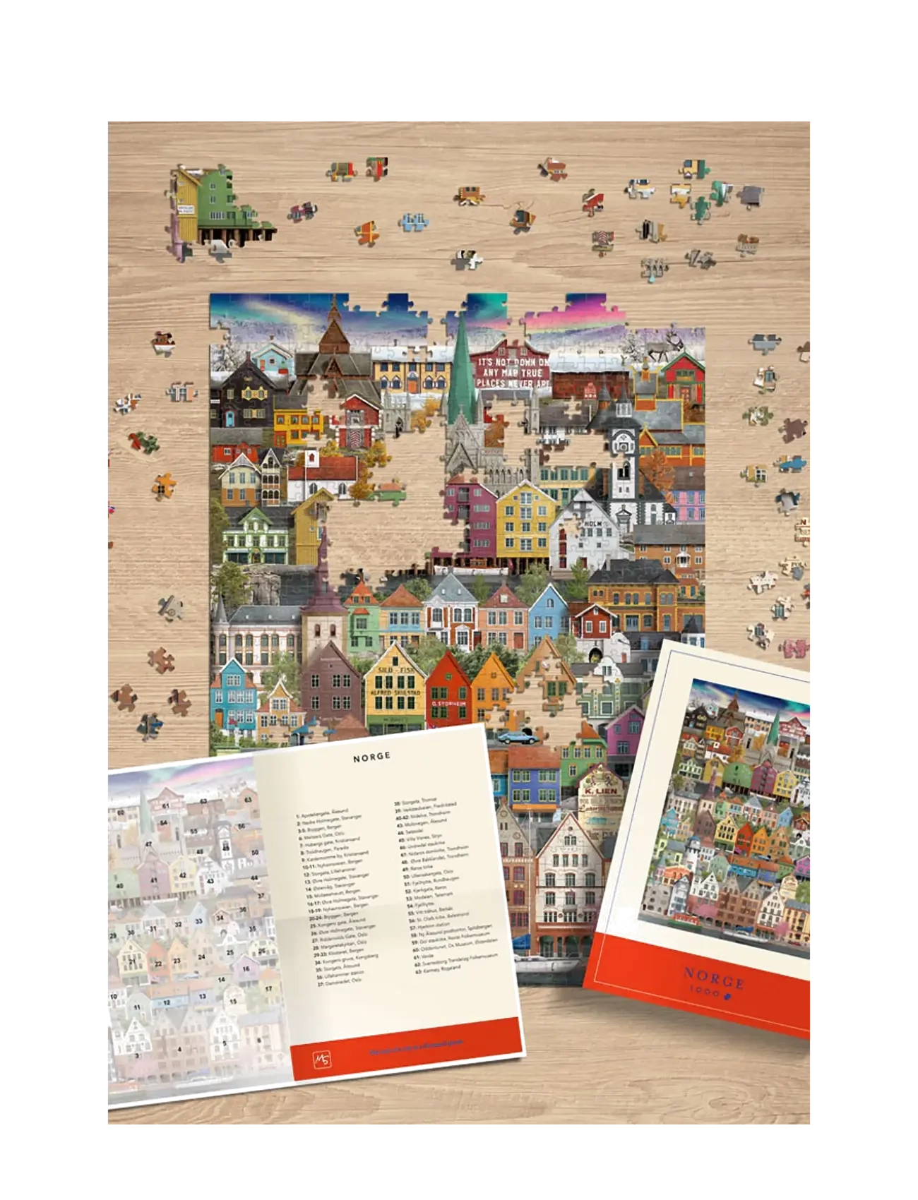 Martin Schwartz - Norge Jigsaw puzzle (1000 pieces) - mängud ja pusled - multicolor - 3