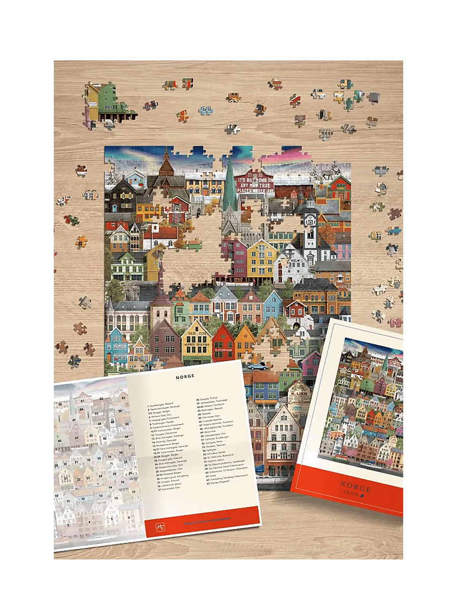 Martin Schwartz - Norge Jigsaw puzzle (1000 pieces) - mängud ja pusled - multicolor - 3
