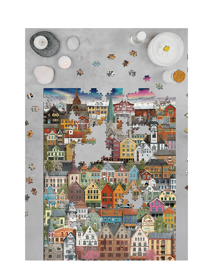 Martin Schwartz - Norge Jigsaw puzzle (1000 pieces) - mängud ja pusled - multicolor - 4