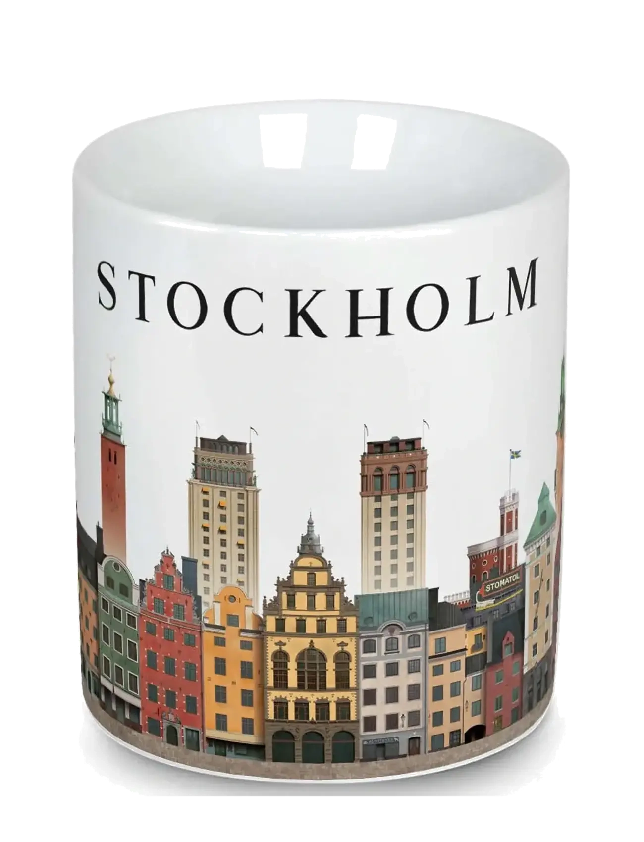 Martin Schwartz Stockholm Coffee Mug, Coffee Kop, Hvid, Str: 10X 12CM