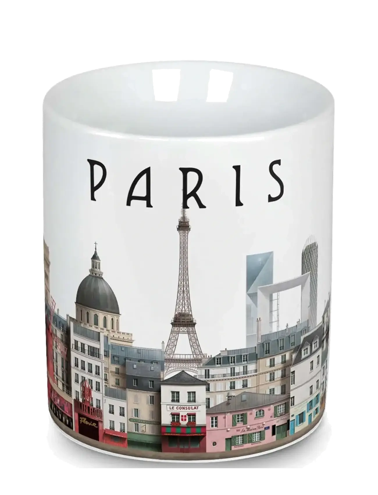 Martin Schwartz Paris Coffee Mug, Coffee Kop, Hvid, Str: 10X 12CM