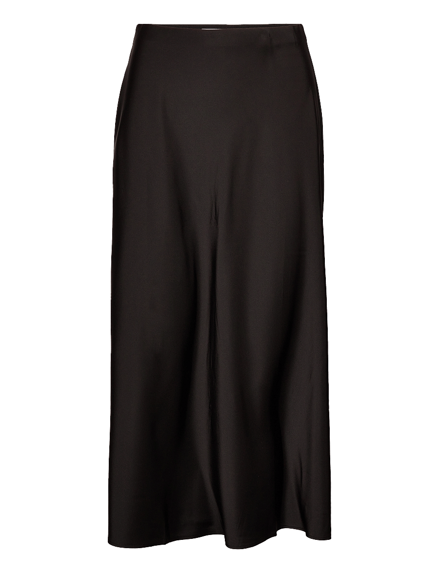 Marville Road - Ally Satin Stretch Skirt - satinnederdele - black - 0