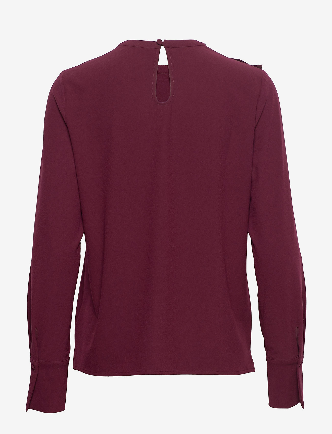 Marville Road - Aretha Ruffle Top - langærmede bluser - burgundy - 1