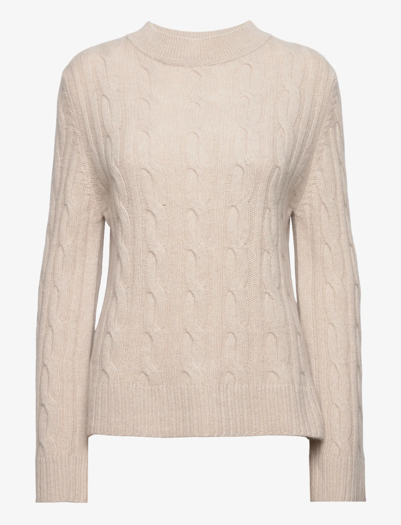 Marville Road - Sibyll Cable Knit Jumper - jumpers - oat - 0