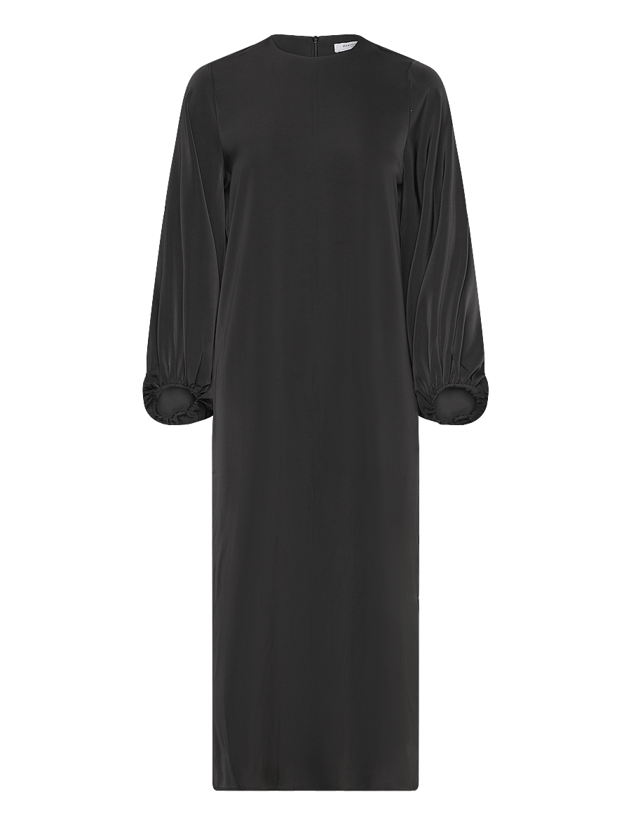 Marville Road - Vendela Satin Dress - midikleider - black - 0