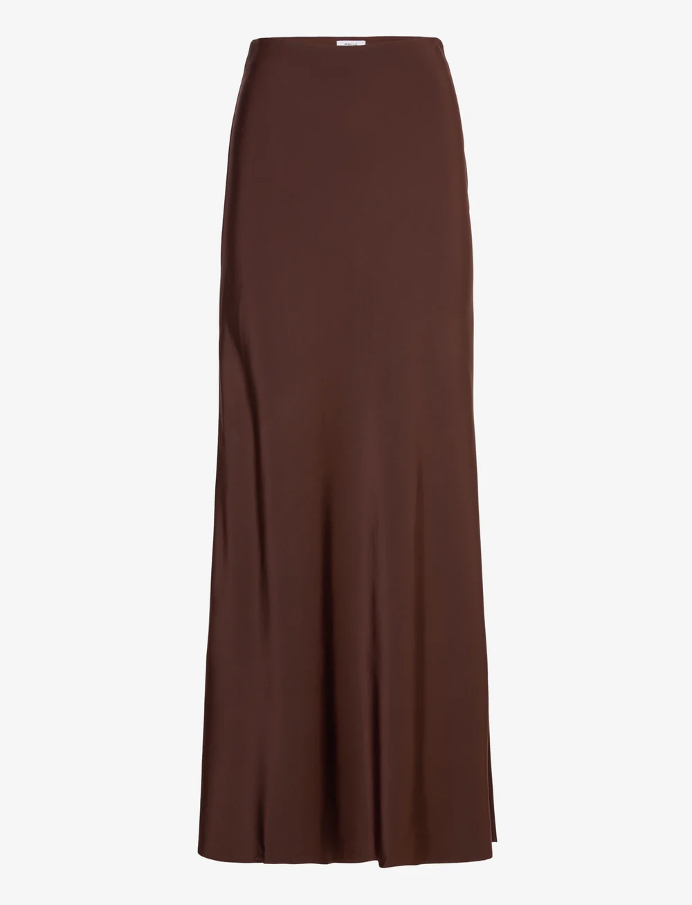 Marville Road - The Ally Long Skirt - satiinihameet - chocolate satin - 0