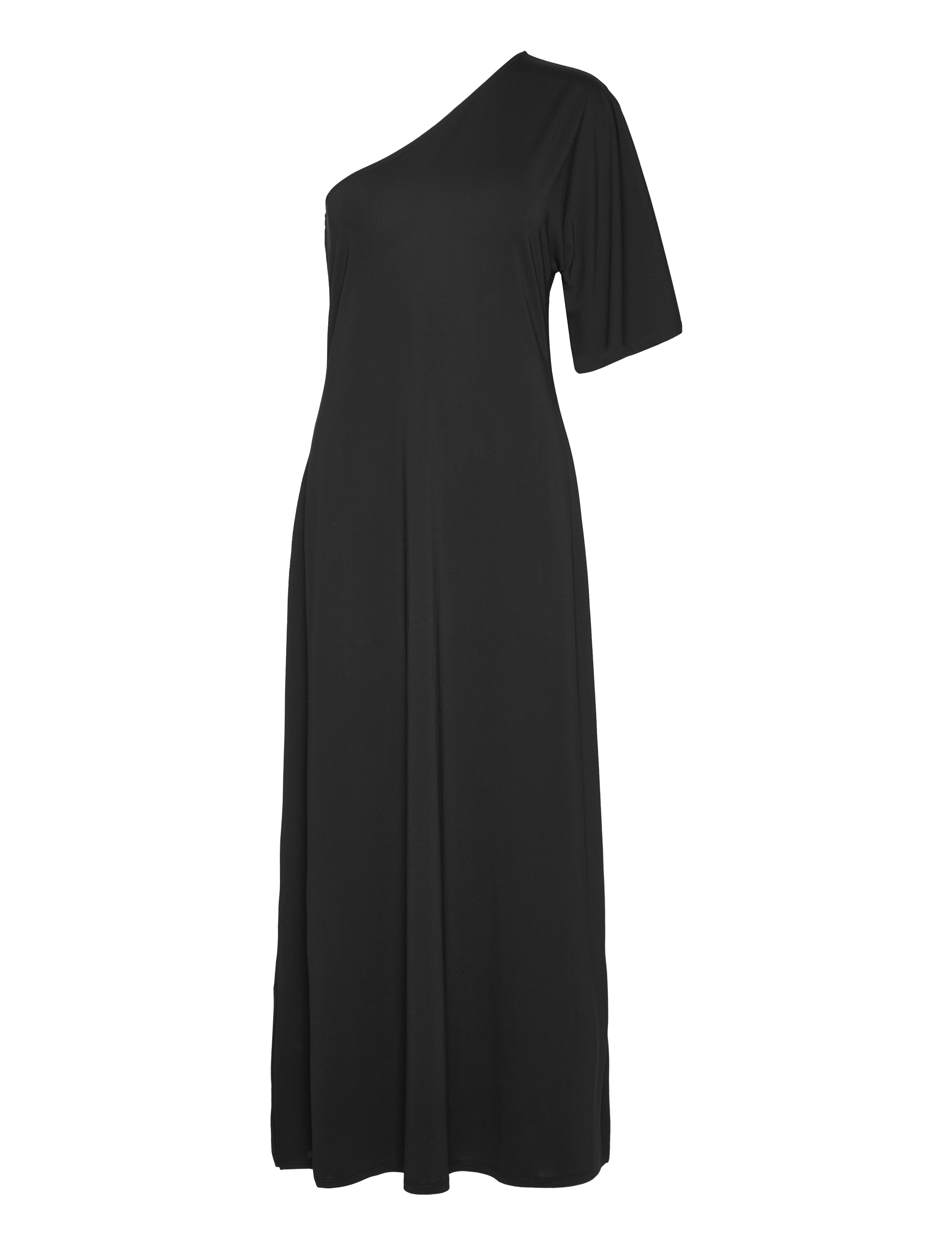 Marville Road Chris One Shoulder Dress - Cocktailkjoler - BLACK / black