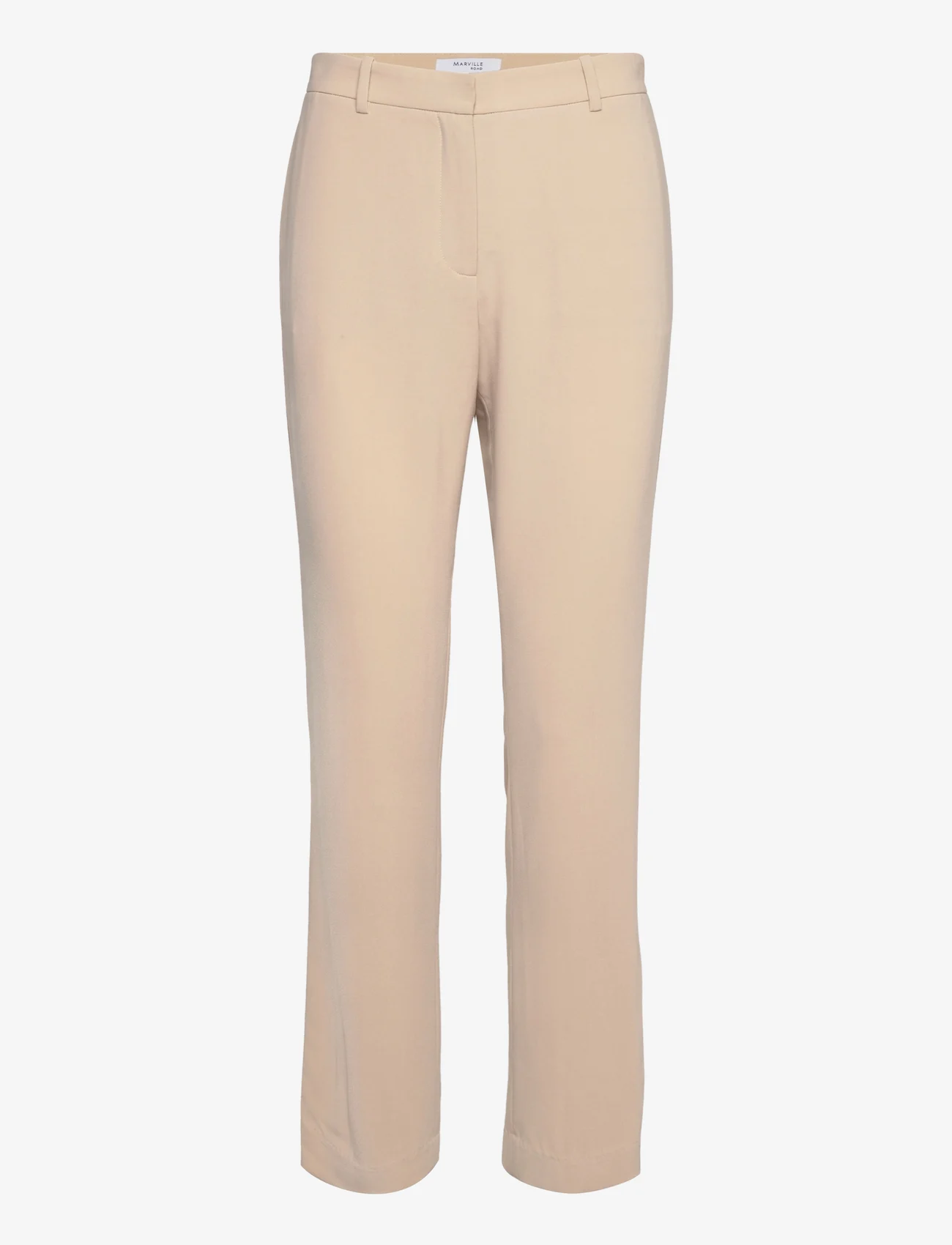 Marville Road - Christie Stretch Crepe Trousers - dressbukser - beige - 0