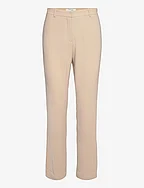 Christie Stretch Crepe Trousers - BEIGE