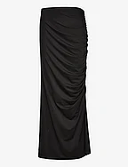 Dalia Draped Skirt - BLACK