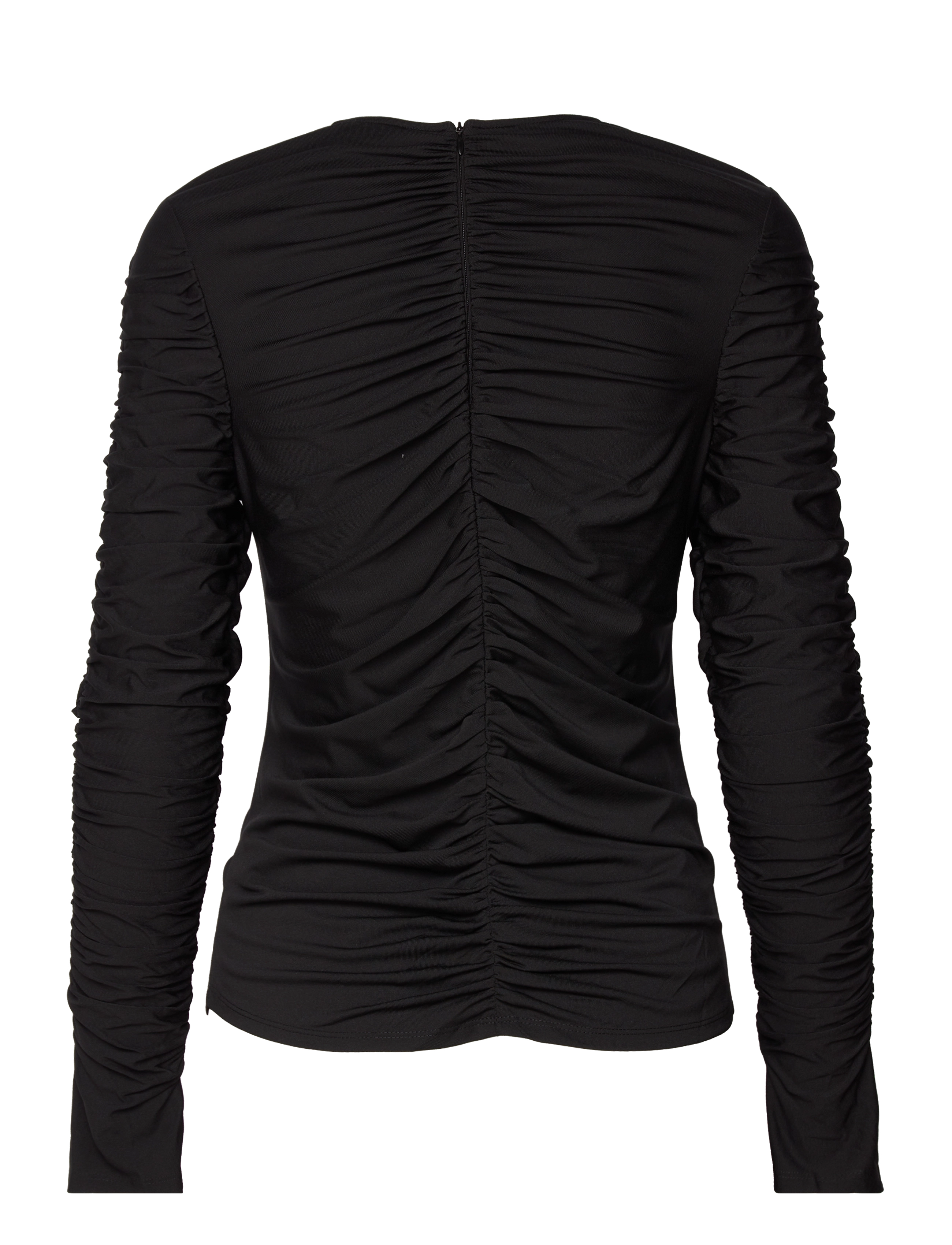 Marville Road - Della Draped Top - pitkähihaiset t-paidat - black - 1