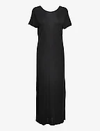 Frida Viscose Jersey Dress - BLACK