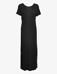 Marville Road - Frida Viscose Jersey Dress - t-skjortekjoler - black - 0