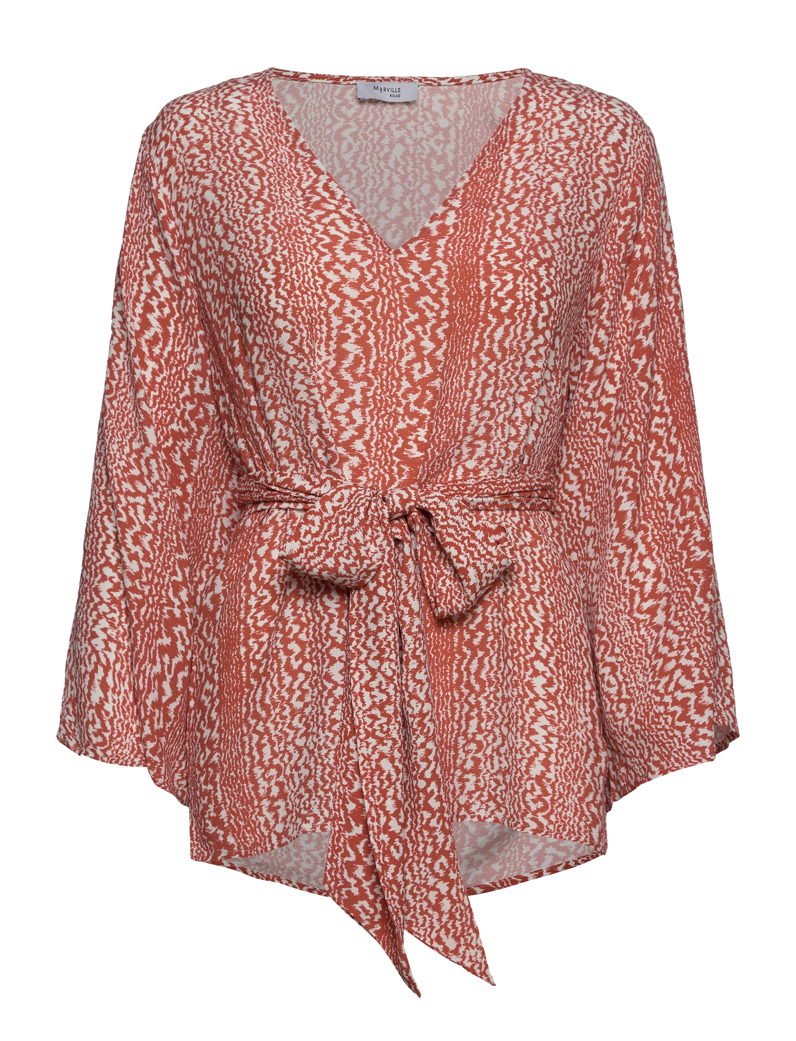 MARVILLE ROAD Nicole Crepe Bluse Patterned - 36 - Damen