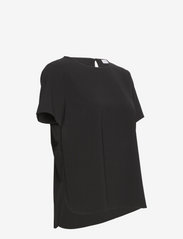 Marville Road - Olga Stretch Crepe Top - marškinėliai - black - 3