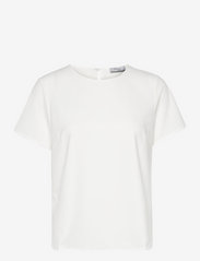 Marville Road - Olga Stretch Crepe Top - t-skjorter - off-white - 0