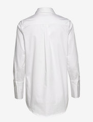 Marville Road - Oprah Cotton Poplin Shirt - langermede skjorter - crisp white - 1