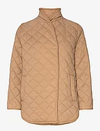 Quilted Jacket - CAMEL