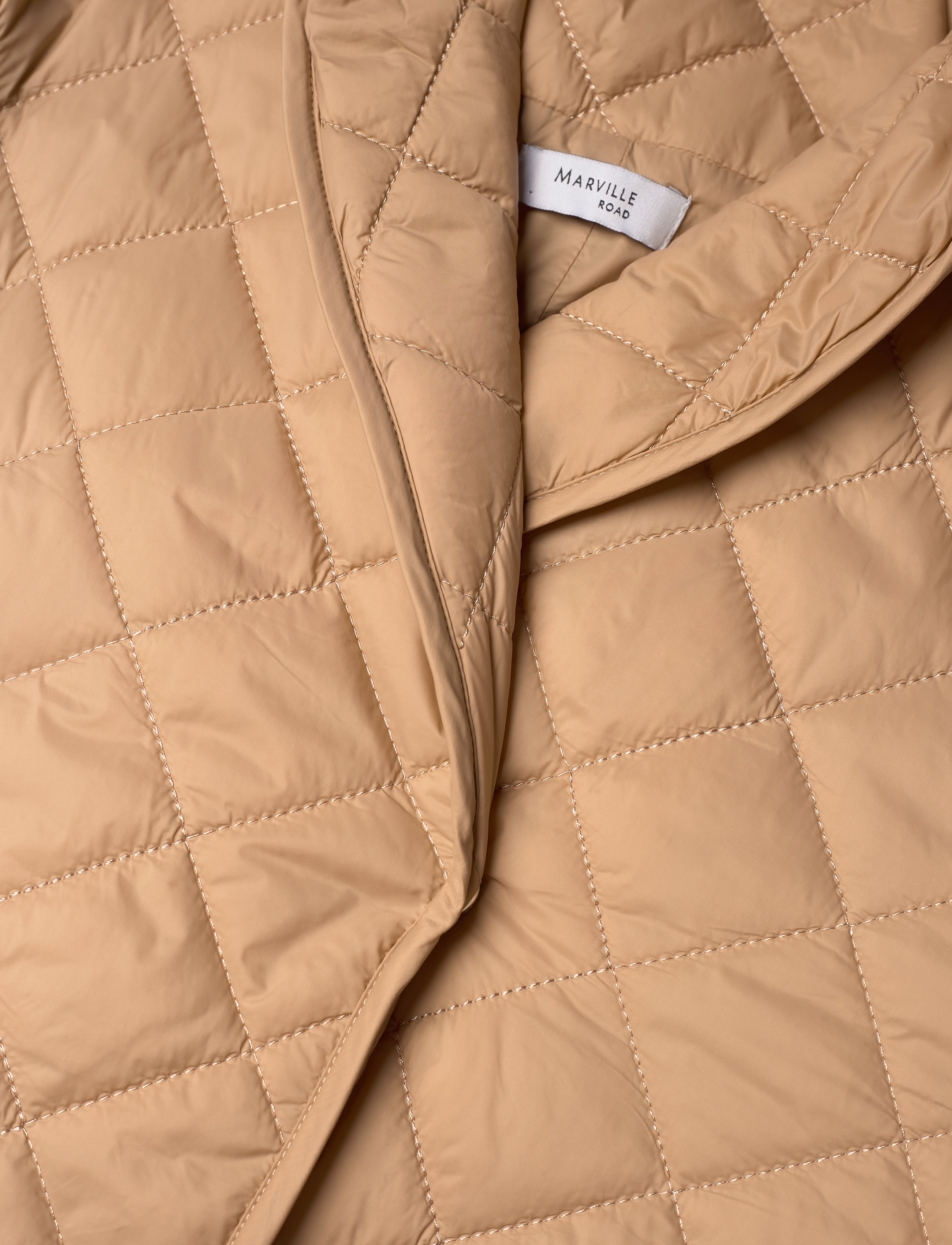 Marville Road - Quilted Jacket - overtøj - camel - 2