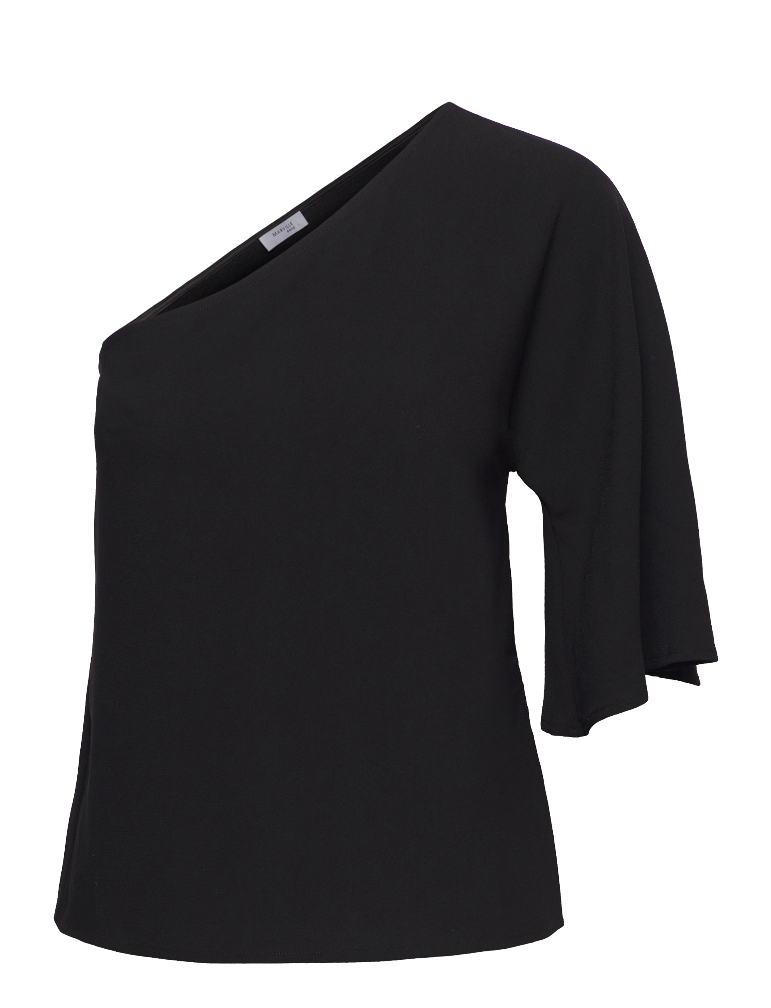 MARVILLE ROAD Sue One Schulter Oberteil Schwarz - 34 - Damen
