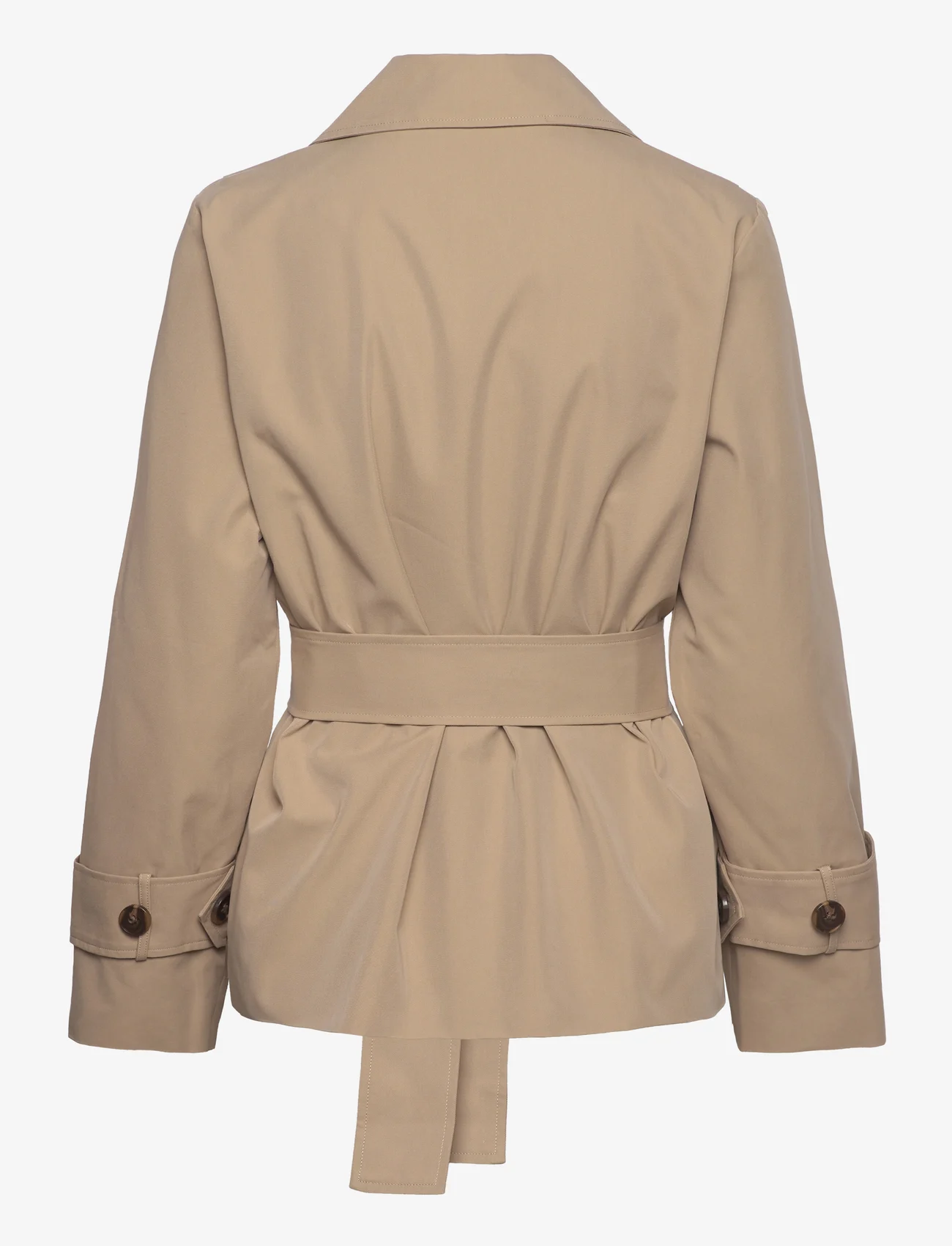 Marville Road - Trudy Short Trench Coat - spring coats - dark beige - 1