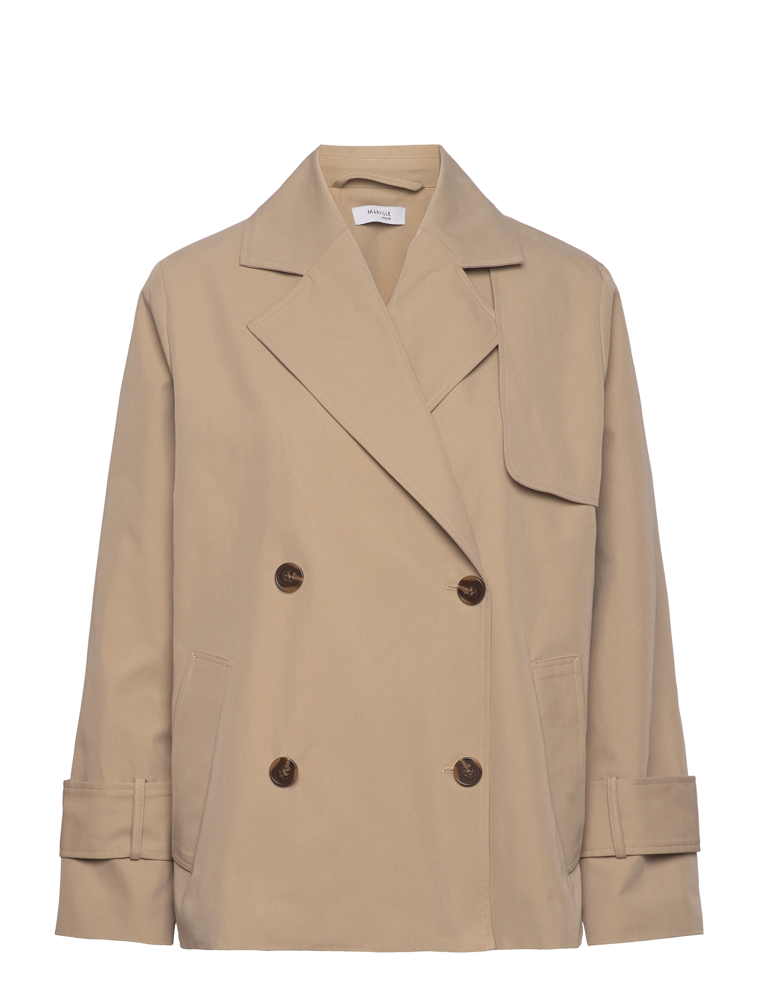 Marville Road - Trudy Short Trench Coat - dark beige - 2