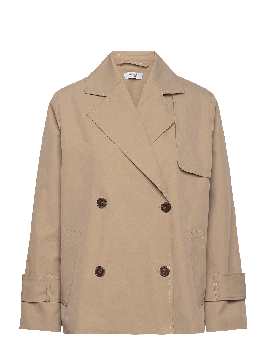 Marville Road - Trudy Short Trench Coat - dark beige - 2