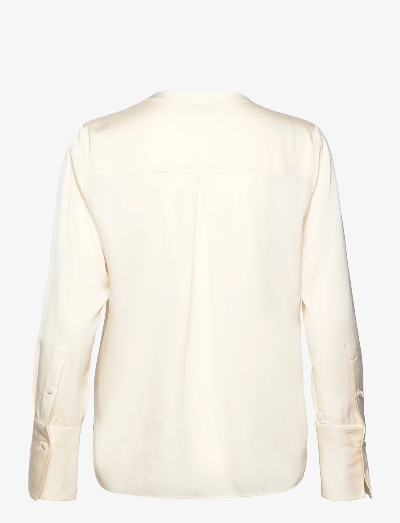 Marville Road - Violet Silk Blouse - long-sleeved blouses - creme - 1