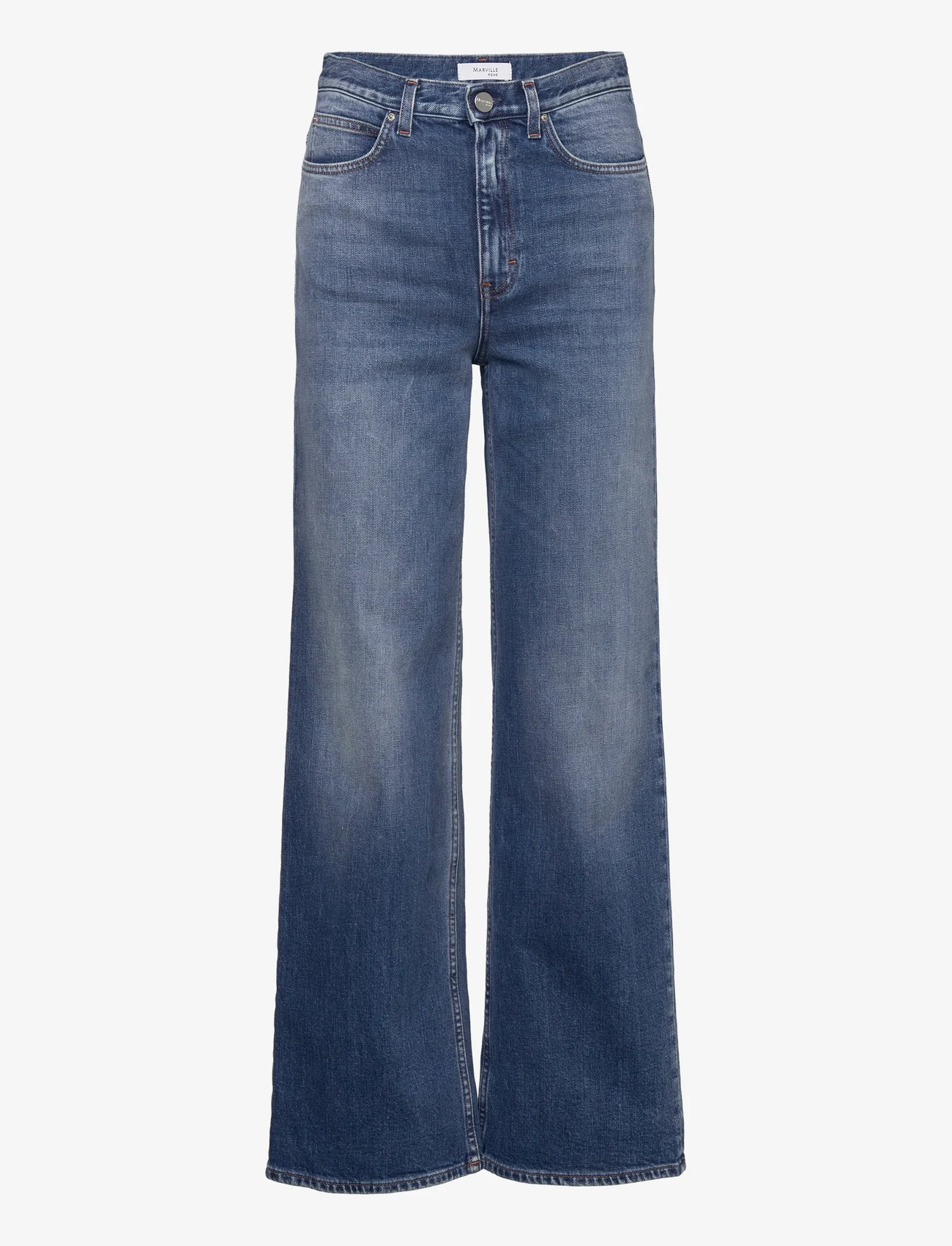 Marville Road - The Wide Short Denim - vide jeans - blue wash - 0