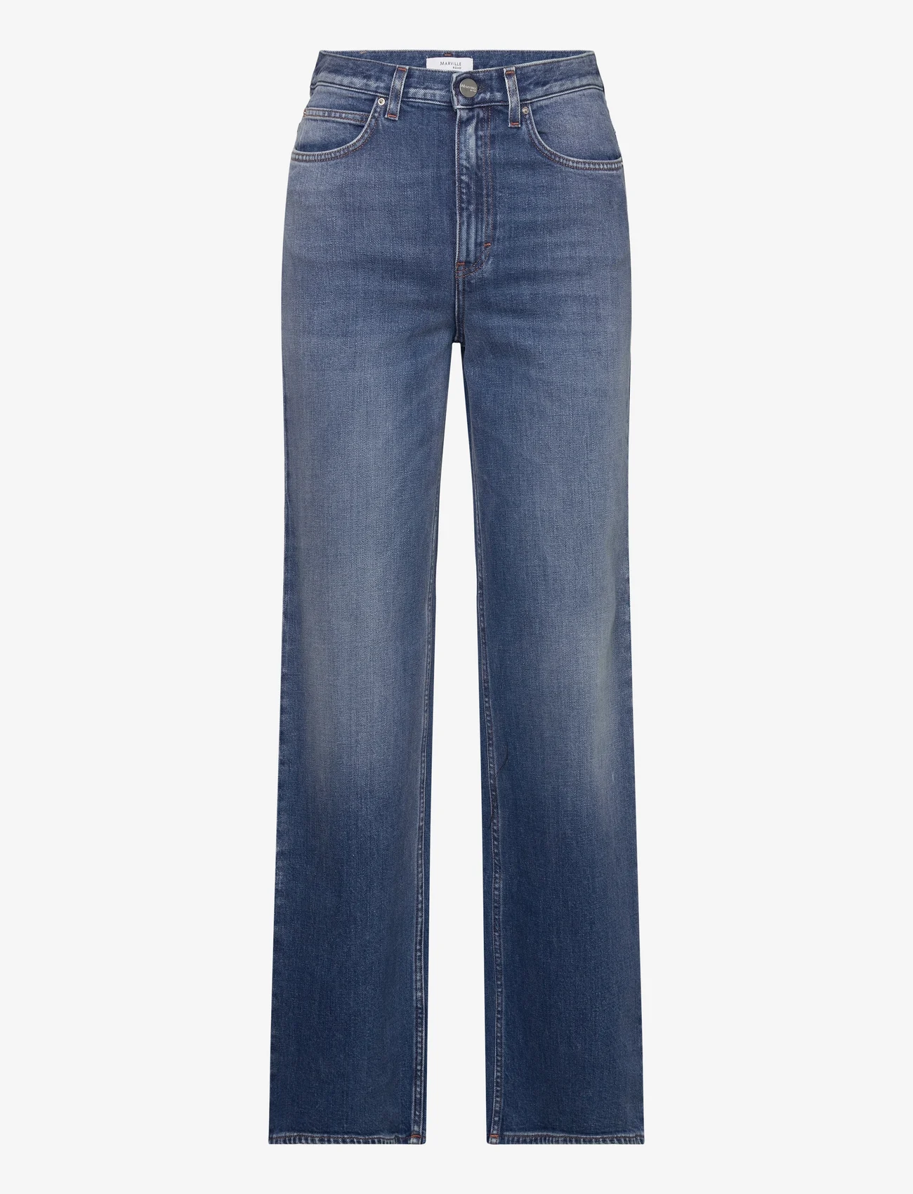 Marville Road - The Wide Long Denim - brede jeans - blue wash - 0