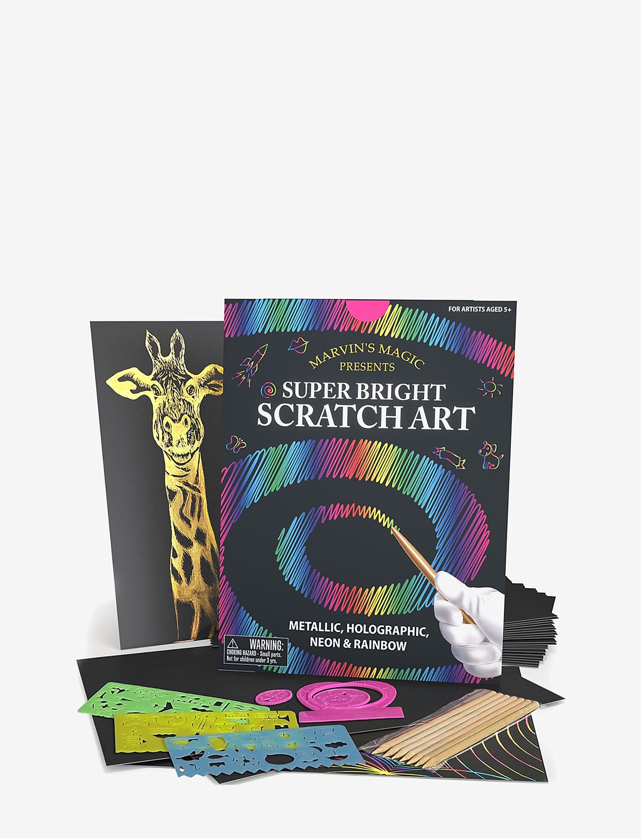 Marvin's Magic - Magic Super Bright Scratch Art - male- & kreabøger - multi - 2