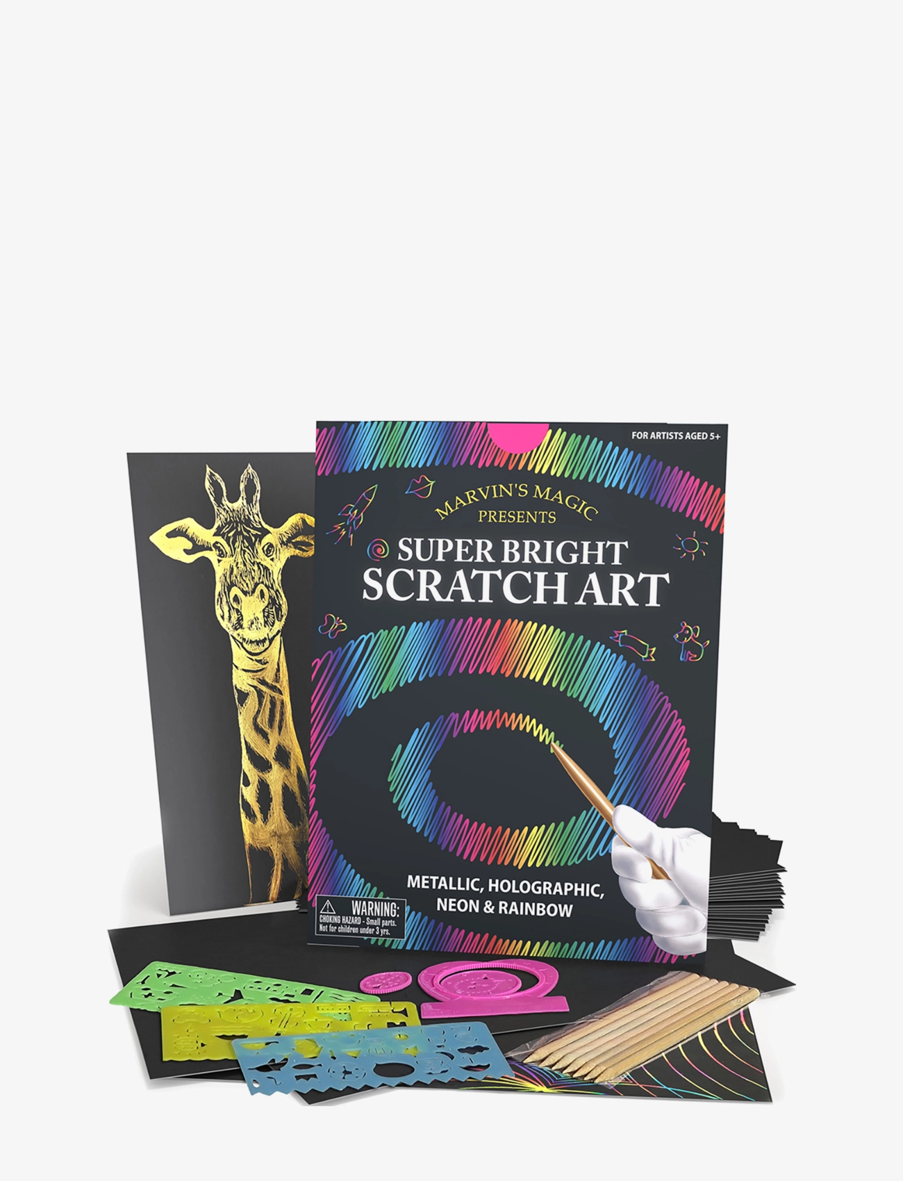 Marvin's Magic - Magic Super Bright Scratch Art - male- & kreabøger - multi - 2