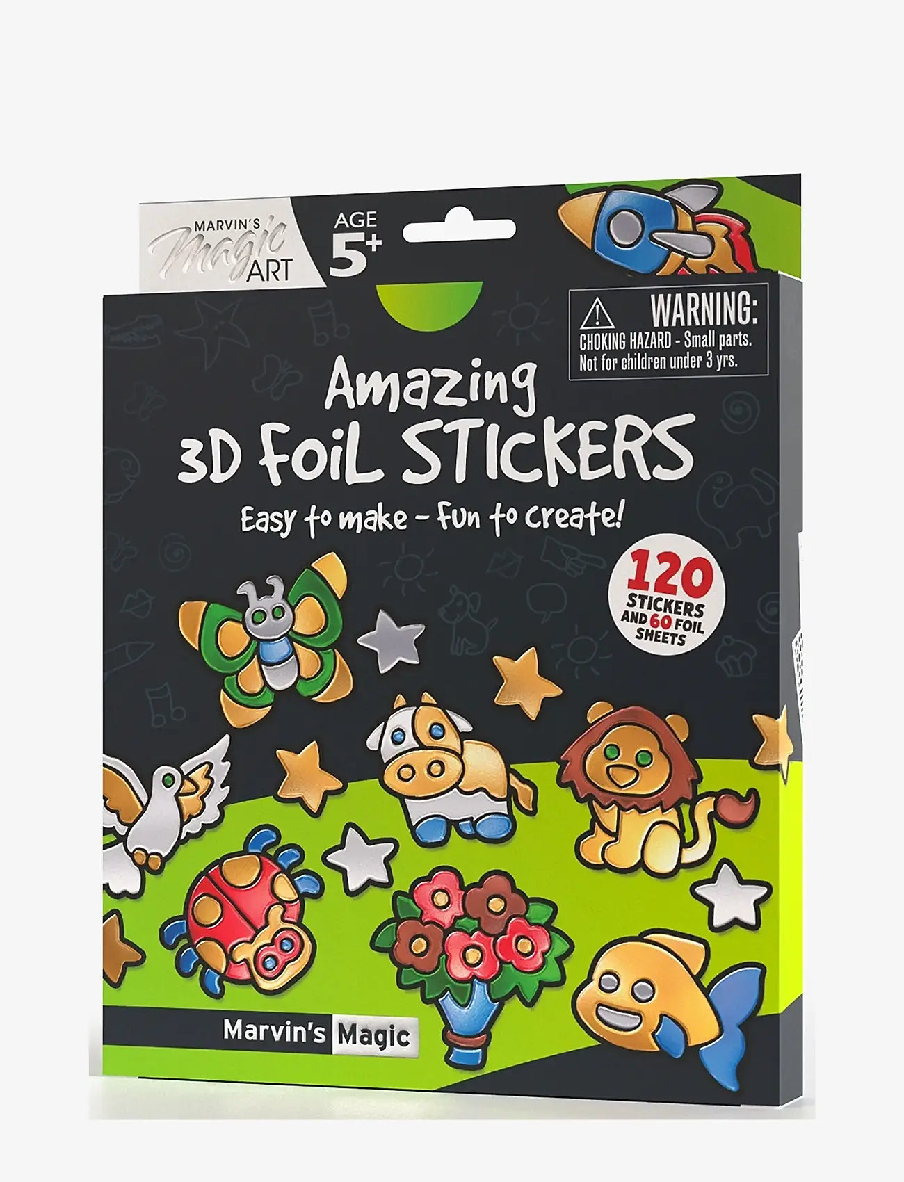 Marvin's Magic - Foil Stickers - Amazing 3D - klistermærker - multi - 0