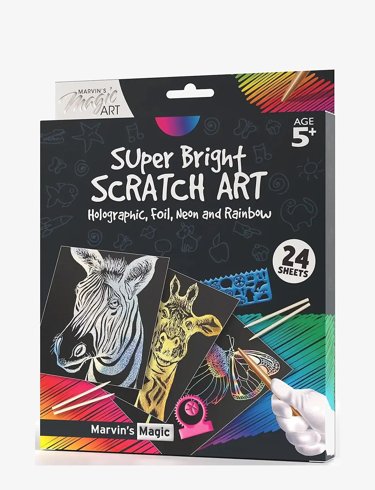 Marvin's Magic - Scratch Art - Super Bright - mal- & bastelbücher - multi - 0