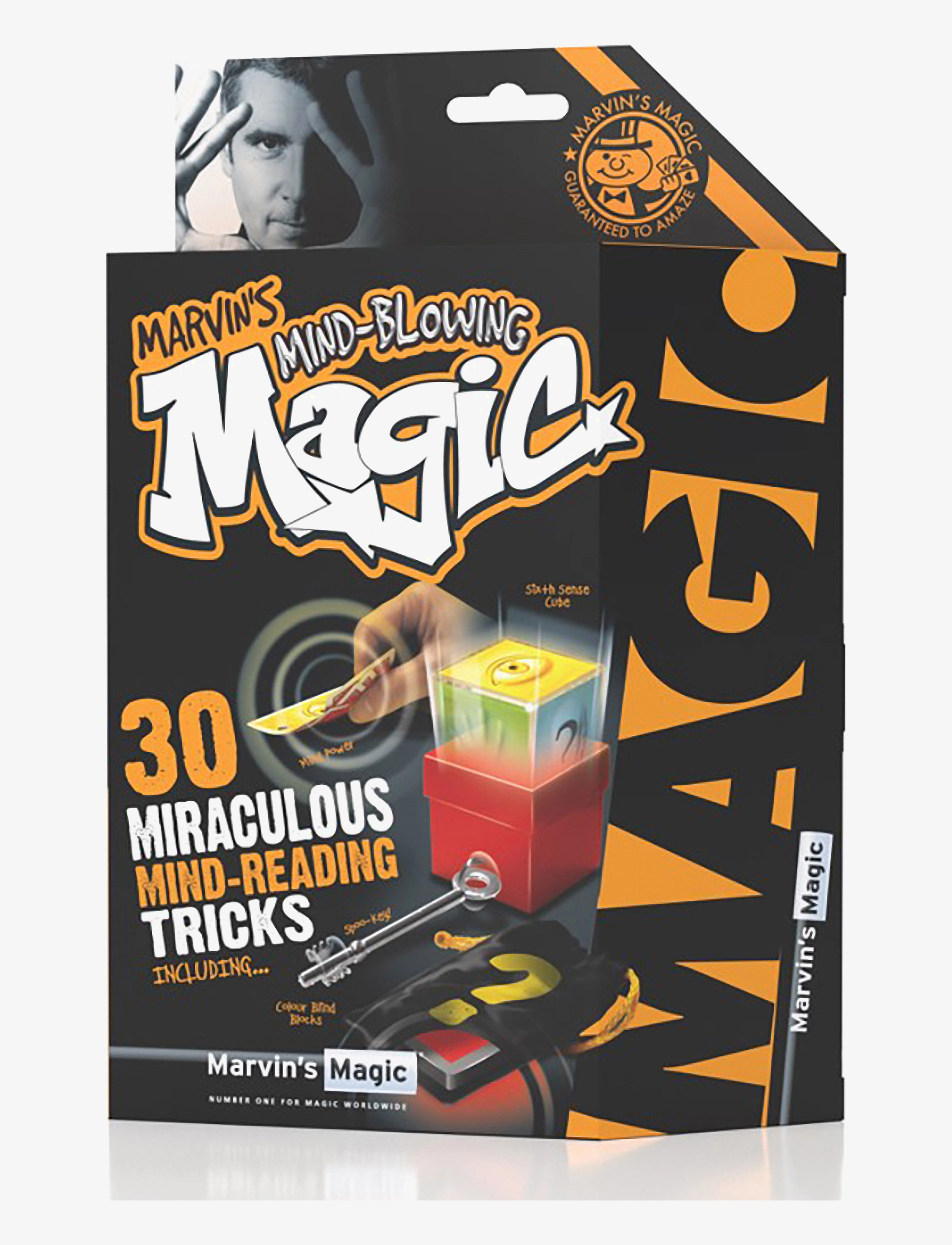 Marvin's Magic 30 Miraculous Mind-Reading Tricks, One Size, Games, Orange - Card Kinder