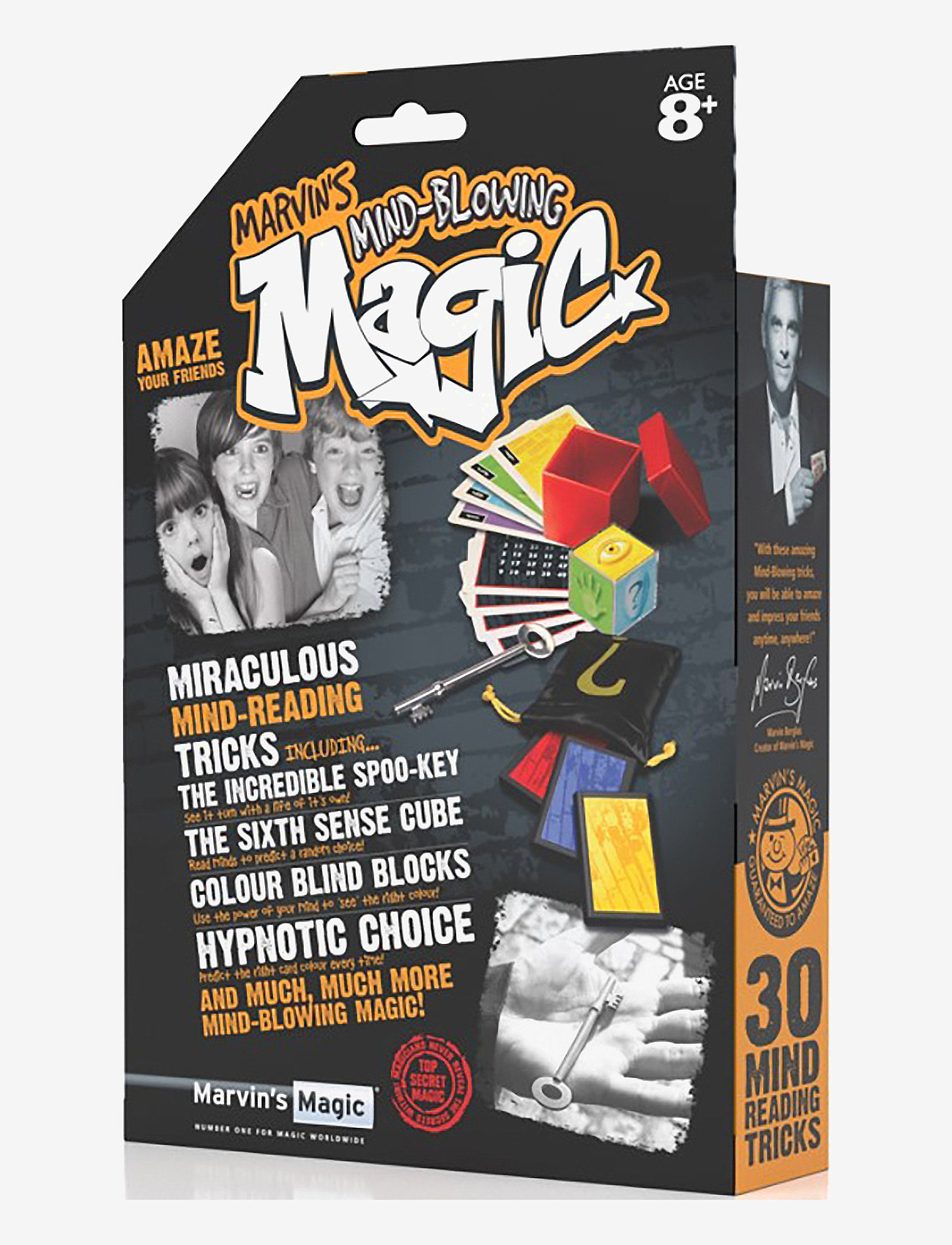 Marvin's Magic - Marvin's Magic 30 Miraculous Mind-Reading Tricks - kaardimängud - orange - 1