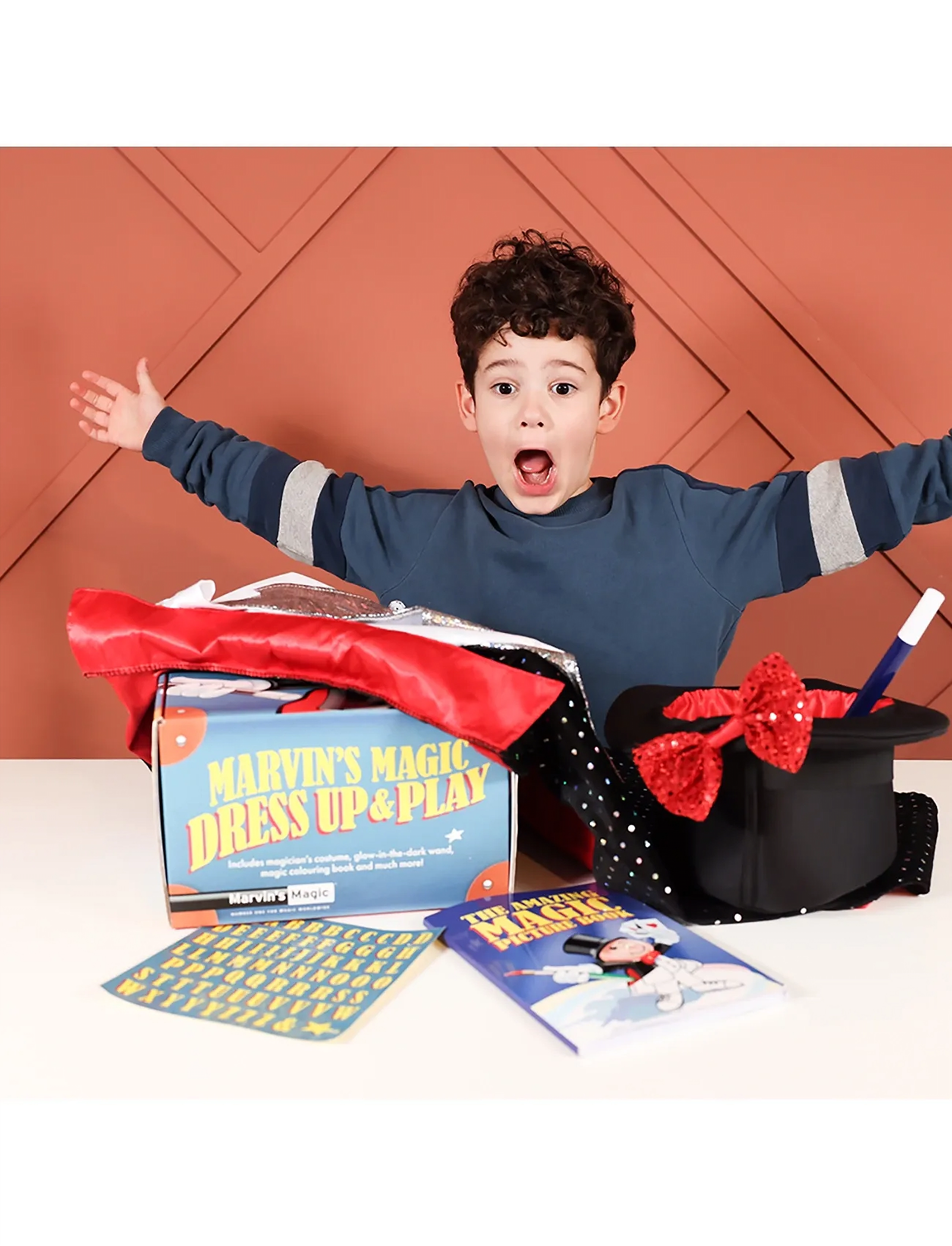 Marvin's Magic Dress Up Magician Set, One Size, Costumes & Accessories, Mehrfarbig/gemustert - Character Costumes, Kinder