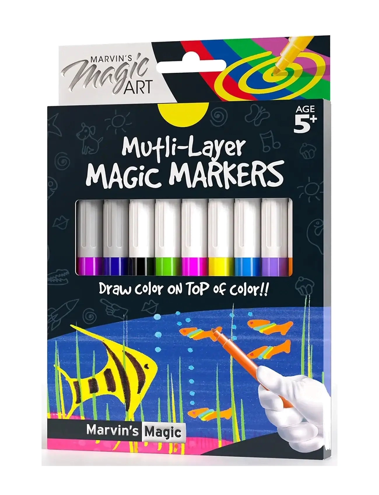 Marvin's Magic Magic Pens - Multi Layer, One Size, Multi/patterned, Tegning > Farveblyanter, Børn