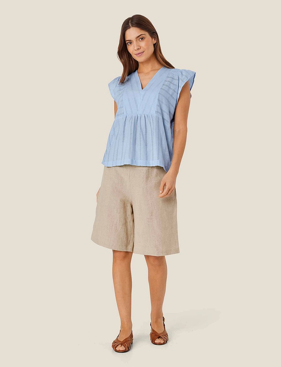 Masai - MaPinja - leinen-shorts - natural - 0